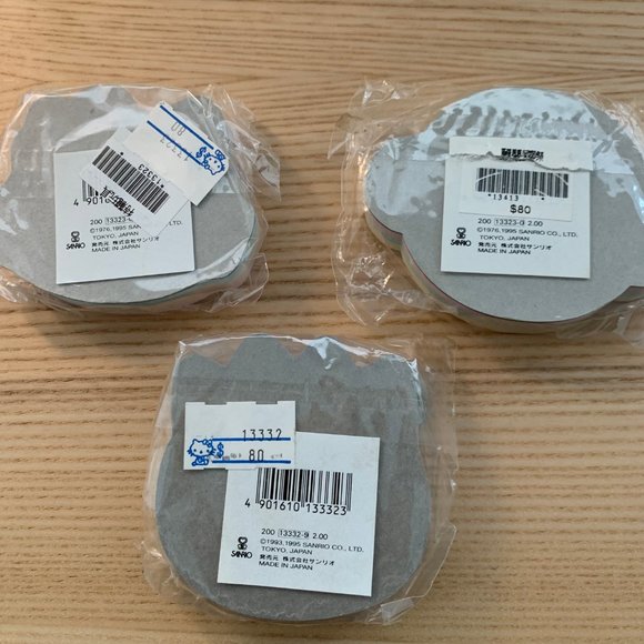 LOT OF 3 SANRIO POST ITS MEMO PAD HELLO KITTY BADTZ MARU MONKICHI - Picture 2 of 5